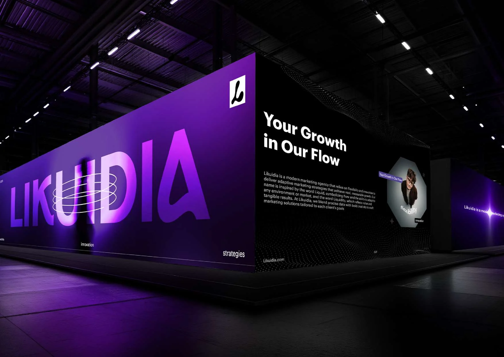 LIKUIDIA brand application